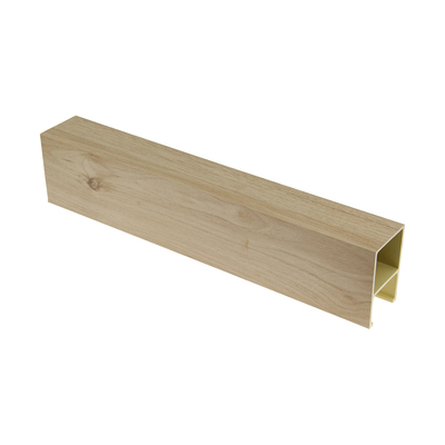 Recycled Innocuous WPC Indoor Ceiling Panels Wood Grain 50x60mm